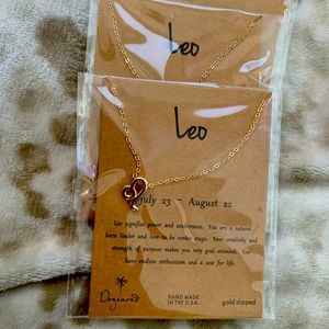 Leo zodiac necklace